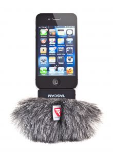 Мини ветрозащита Rycote 055424 типа "мохнатка" для спец микрофона  Tascam iM2 к iPhone  ― TBS Инжиниринг