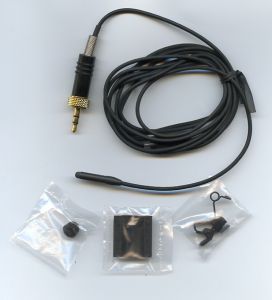 Петличный микрофон Sanken COS-11D PT(BK)-Sen. черного цвета с разъемом  mJack 3,5mm (стерео) ― TBS Инжиниринг